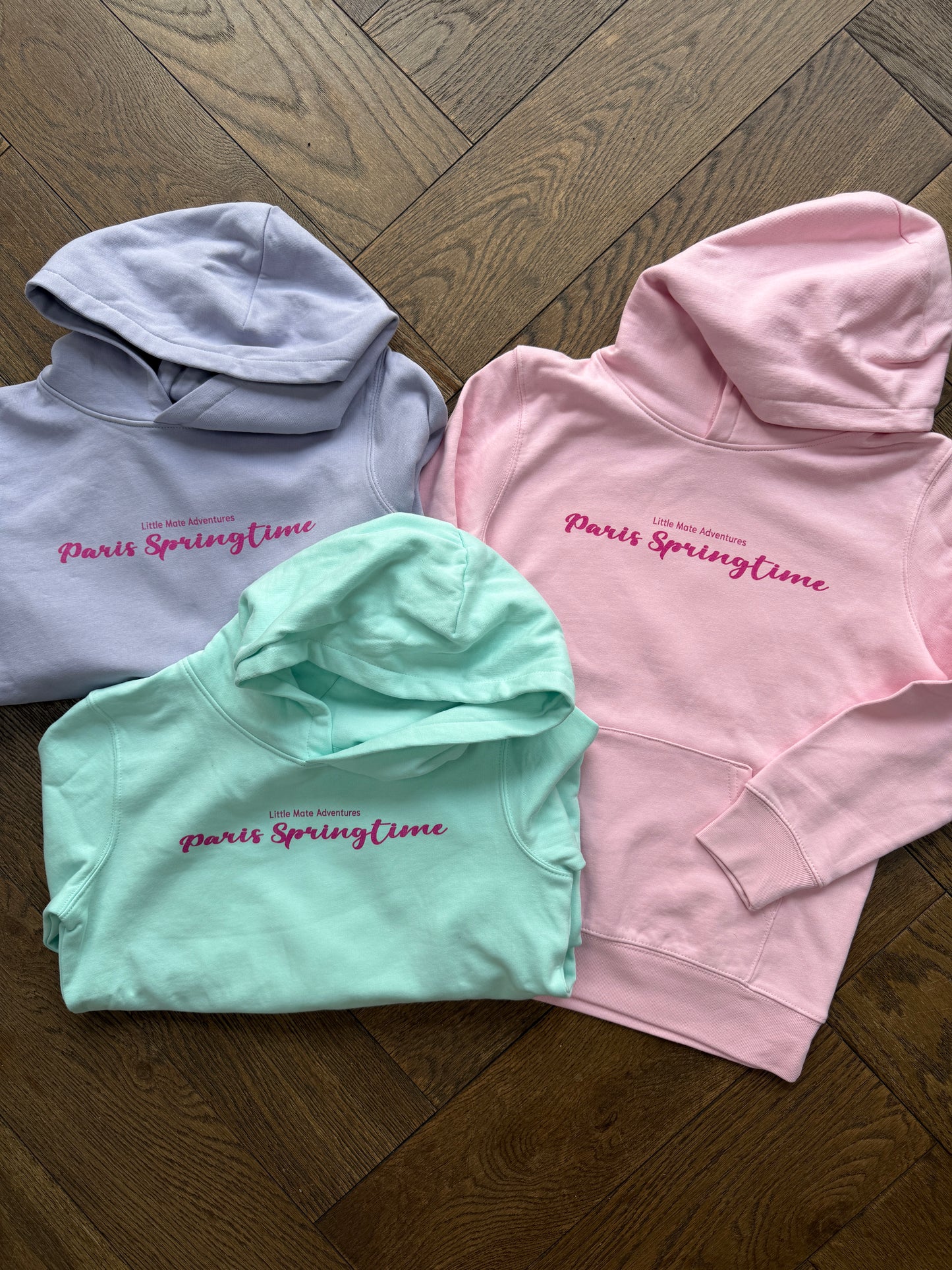 Paris in the Springtime - Kids Long Sleeve Hoodie