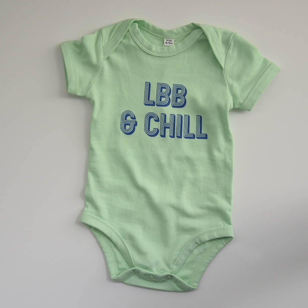 LBB & Chill - Short Sleeve Envelope Neckline Bodysuit - Little Mate Adventures