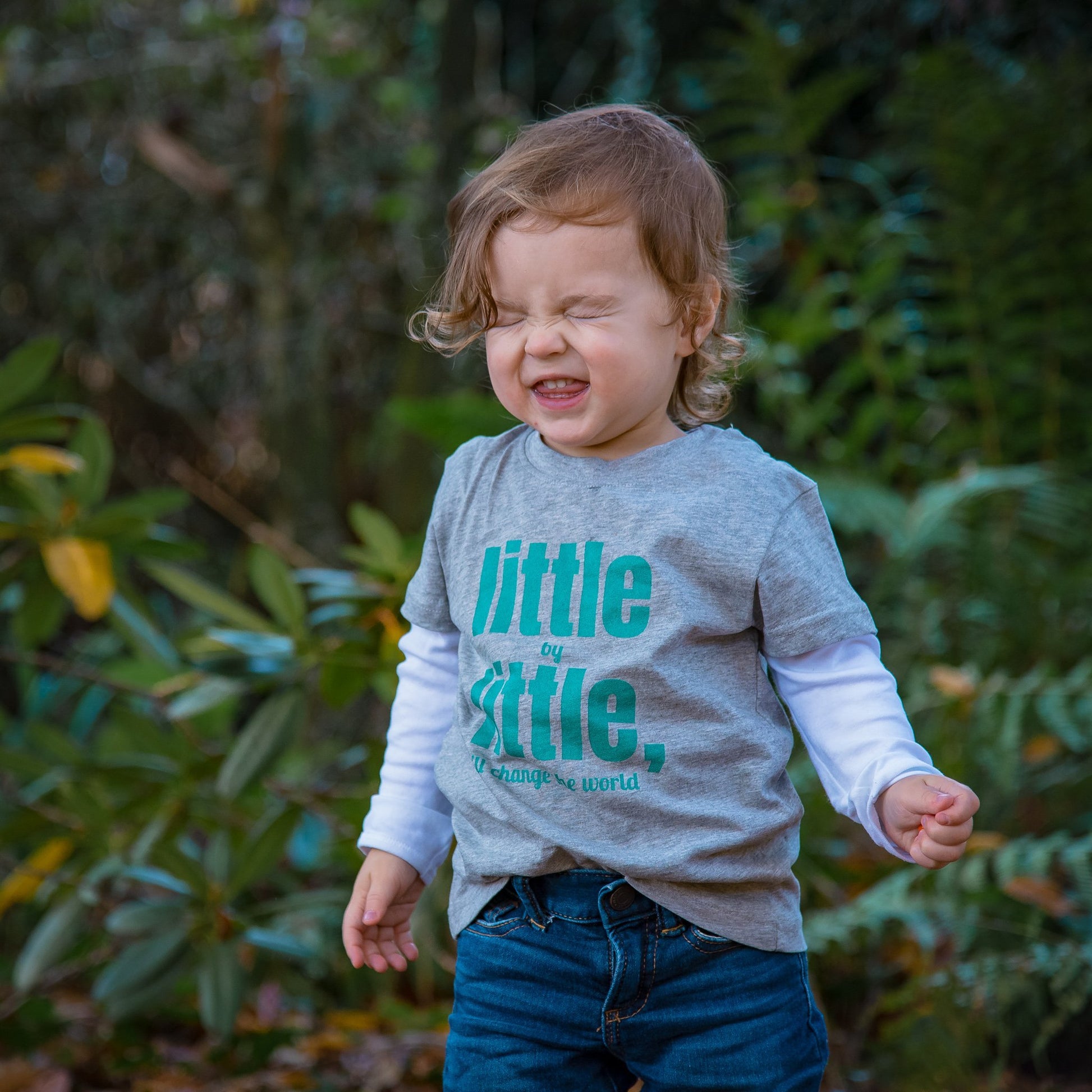 LITTLE BY LITTLE, I'LL CHANGE THE WORLD - Short Sleeve T Shirt - Little Mate Adventures