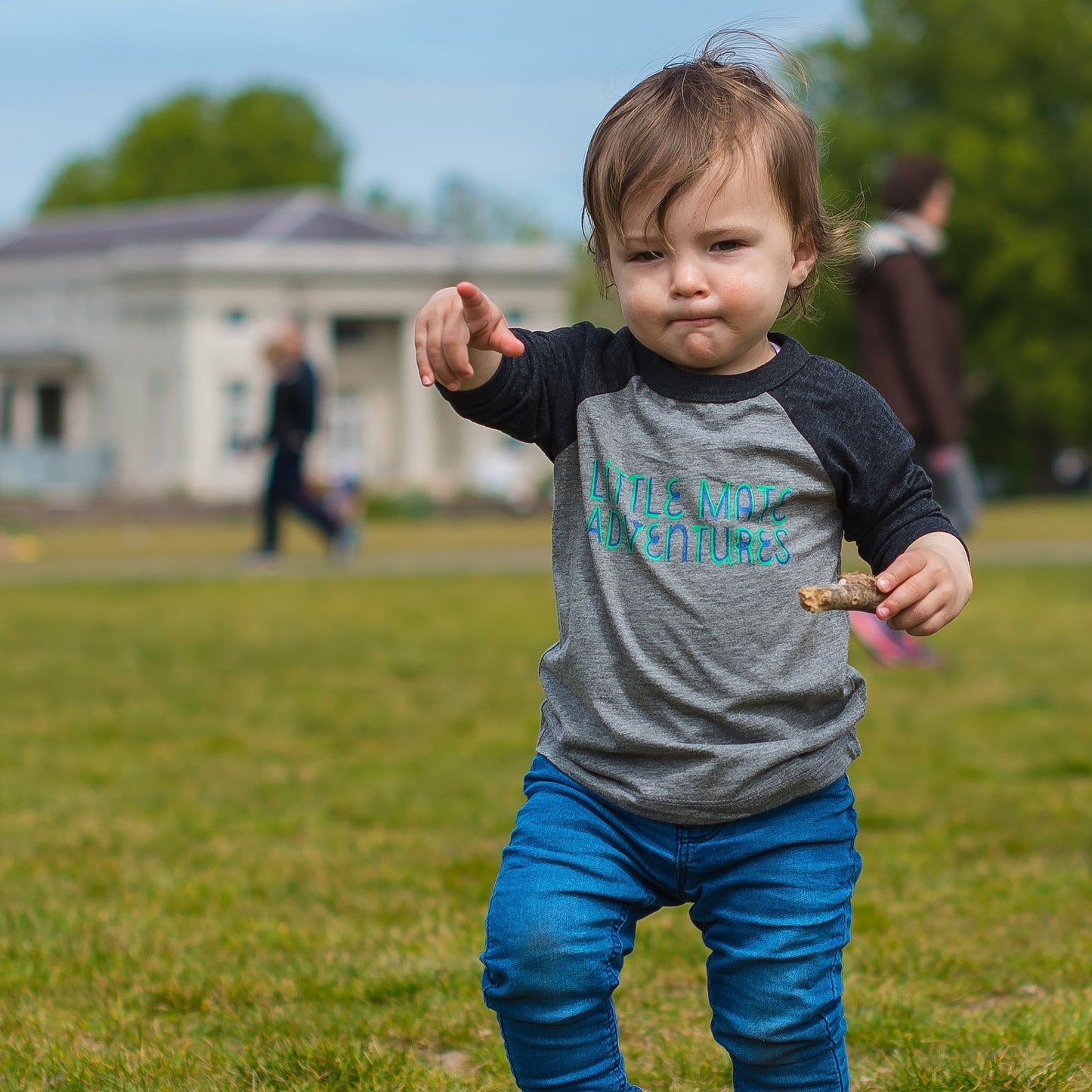 LITTLE MATE ADVENTURES LOGO TEE - 3/4 Baseball Sleeve Toddler Tee - Little Mate Adventures