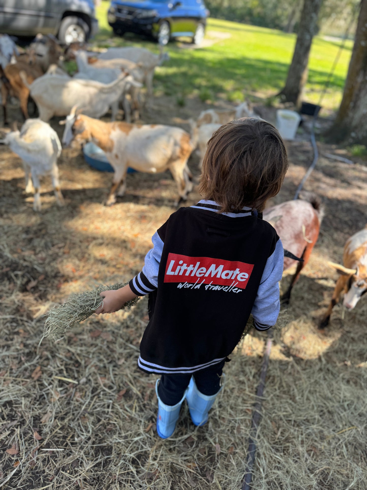 LITTLE MATE WORLD TRAVELLER - Kid’s Varsity Jacket - Little Mate Adventures
