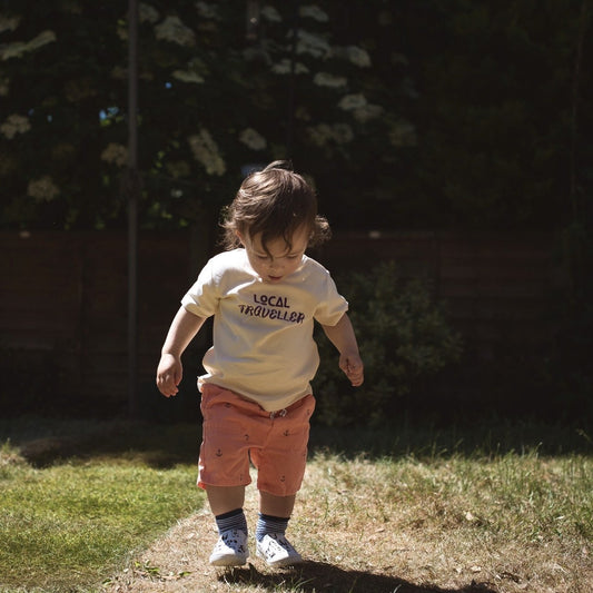 LOCAL TRAVELLER - Short Sleeve Baby Tee - Little Mate Adventures