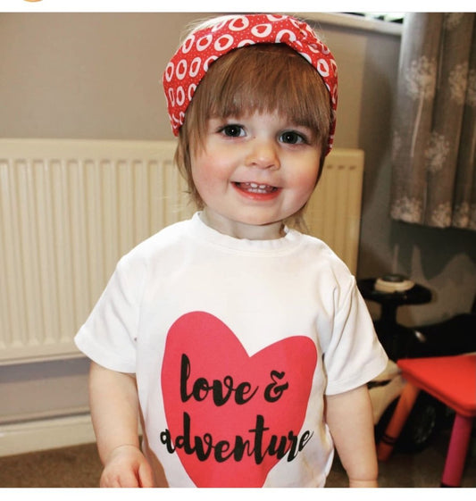 LOVE & ADVENTURE - Short Sleeve T Shirt - Little Mate Adventures