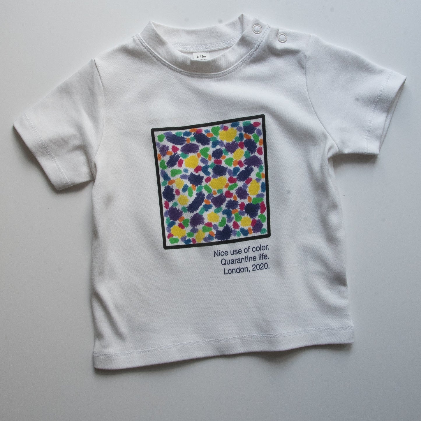 NICE USE OF COLOR - Short Sleeve Baby Tee - Little Mate Adventures