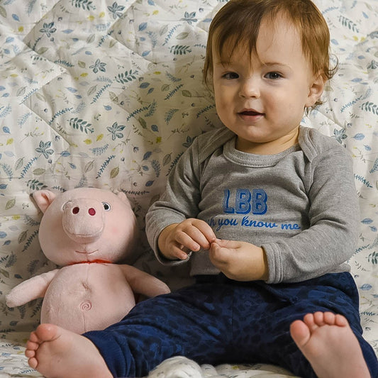 SAMPLE SALE - LBB yeah you know me - Long Sleeve Envelope Neckline Bodysuit - Little Mate Adventures