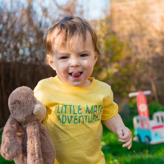 SAMPLE SALE - LITTLE MATE ADVENTURES LOGO TEE - Short Sleeve Baby Tee - Little Mate Adventures
