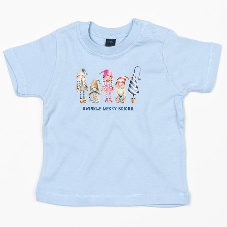 TWINKLE MERRY BRIGHT - Baby + Toddler Short Sleeve Shirt - Little Mate Adventures