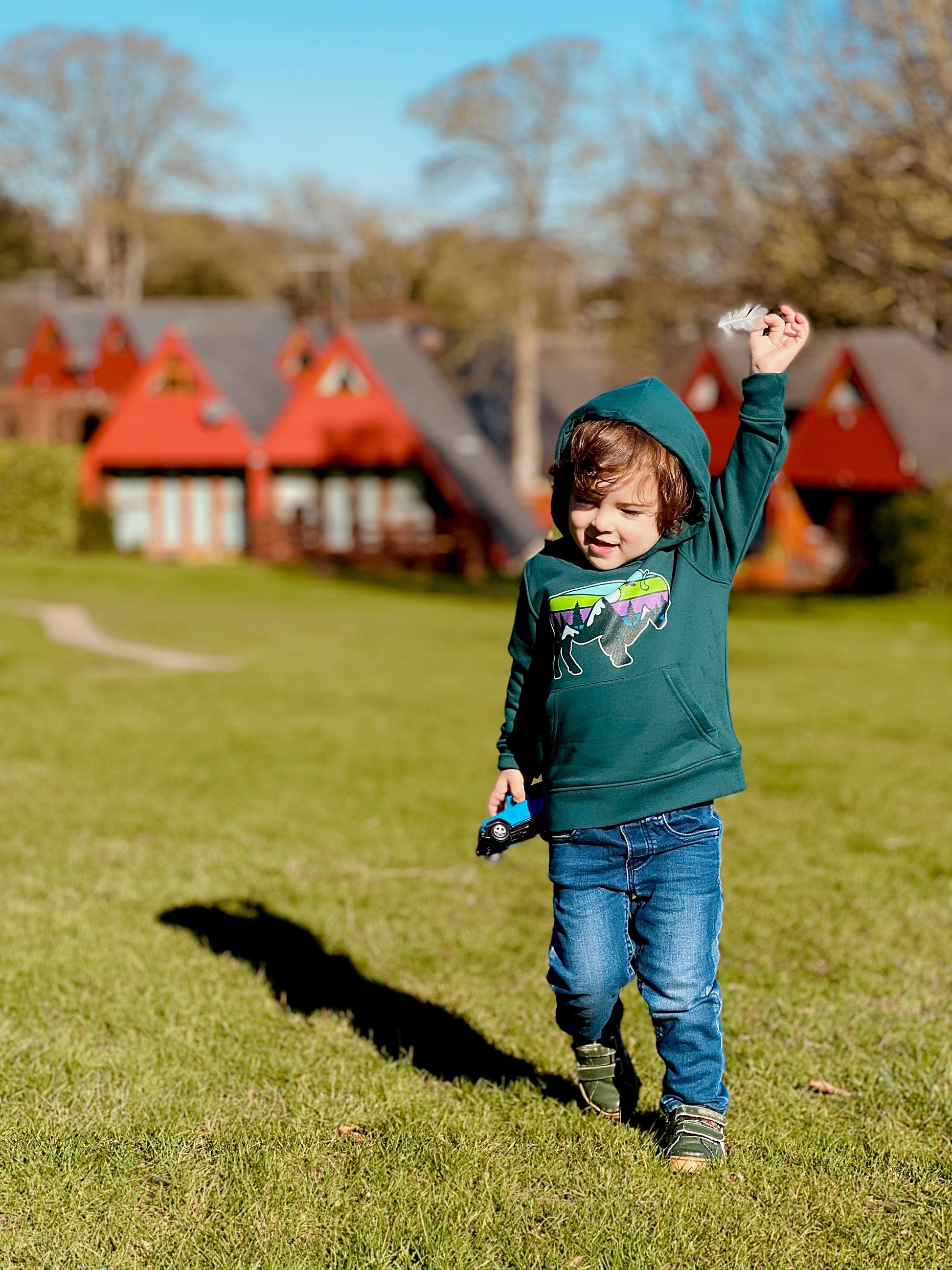 WILD SPIRIT MATE - Toddler + Youth Hoodie Sweatshirt - Little Mate Adventures