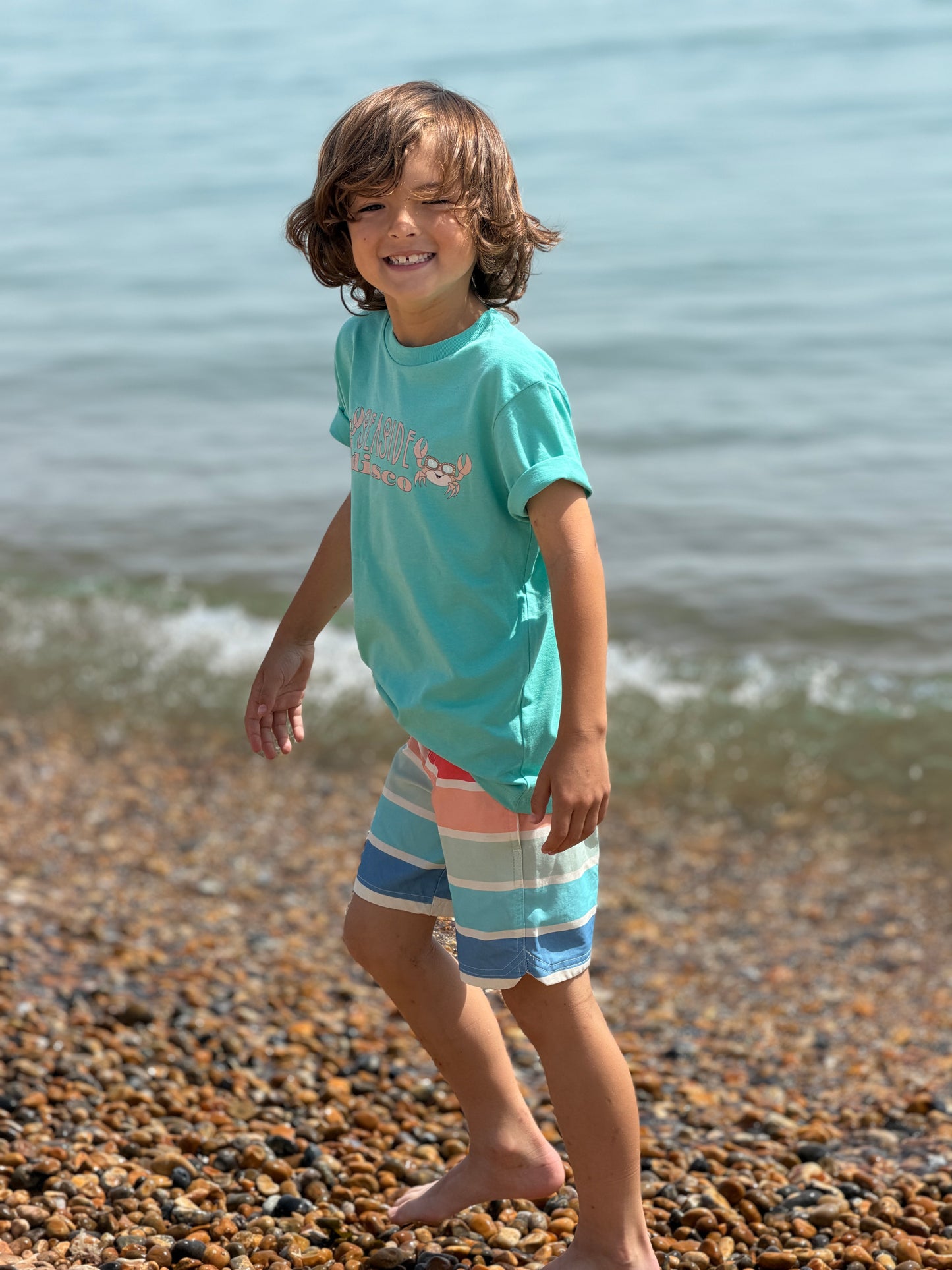 Seaside Disco - Kid's Short Sleeve T-Shirt