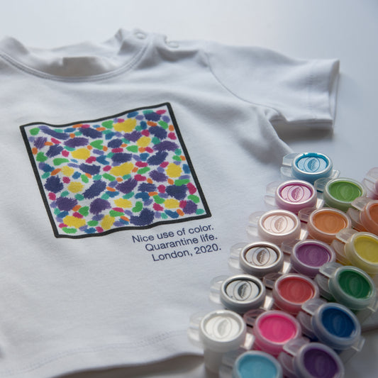 NICE USE OF COLOR - Short Sleeve Baby Tee - Little Mate Adventures 