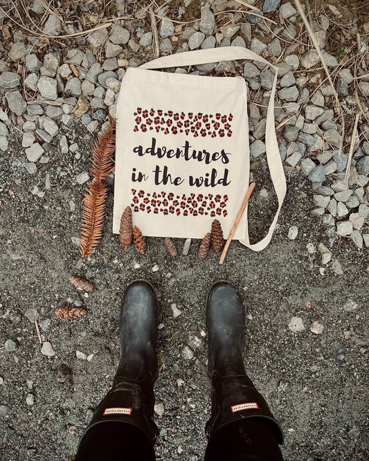 ADVENTURES IN THE WILD - Organic Cotton Tote Bag - Little Mate Adventures