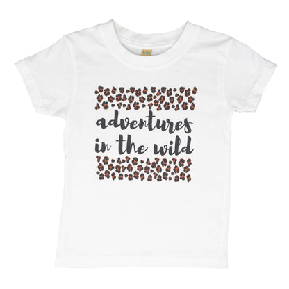 ADVENTURES IN THE WILD - Short Sleeve T Shirt - Little Mate Adventures