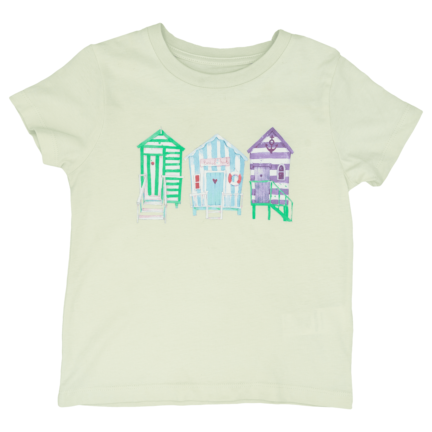 BEACH HUTS - Toddler + Youth Short Sleeve T Shirt - Little Mate Adventures