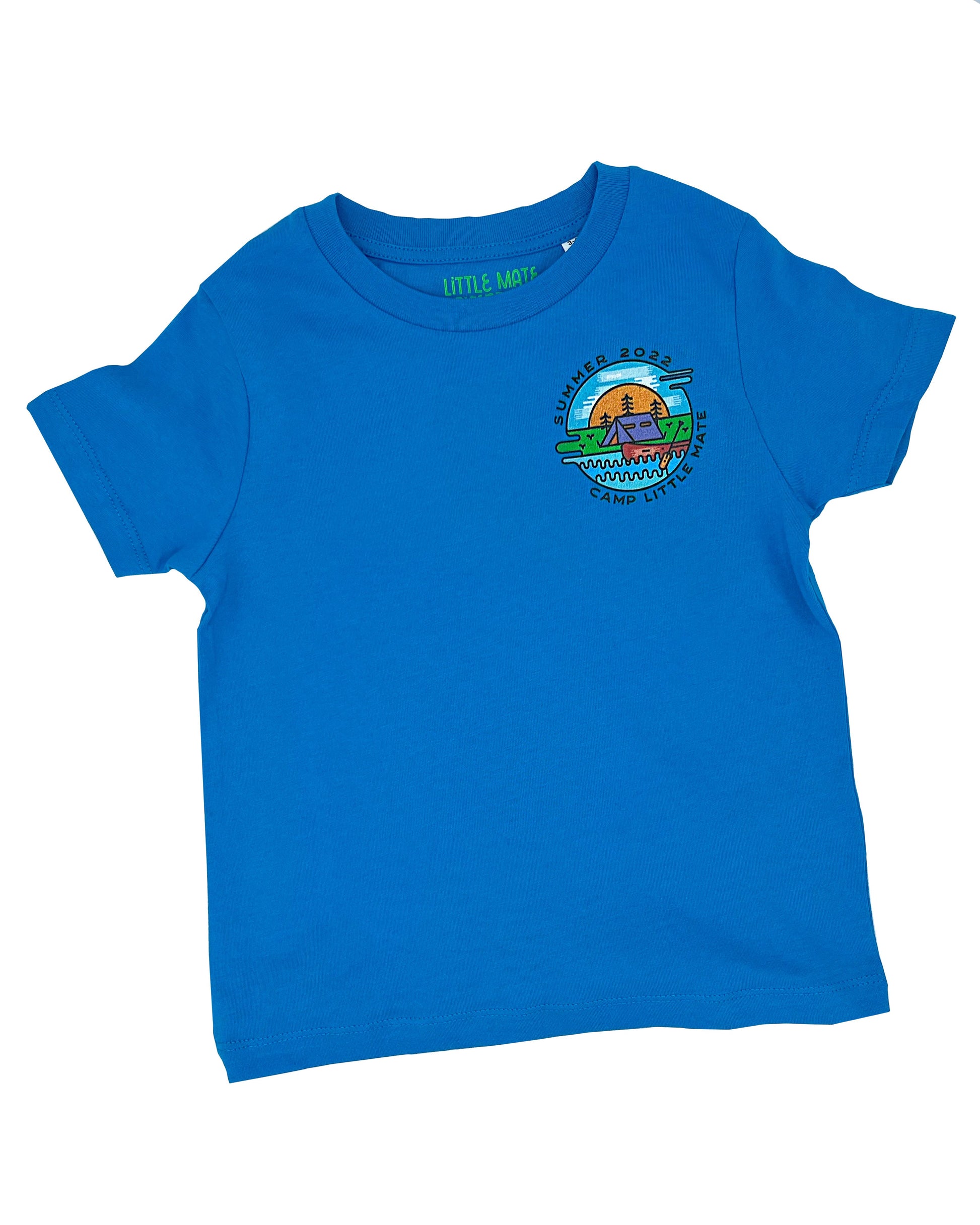 CAMP LITTLE MATE - Kids Short Sleeve T Shirt - Two Colours! - Little Mate Adventures