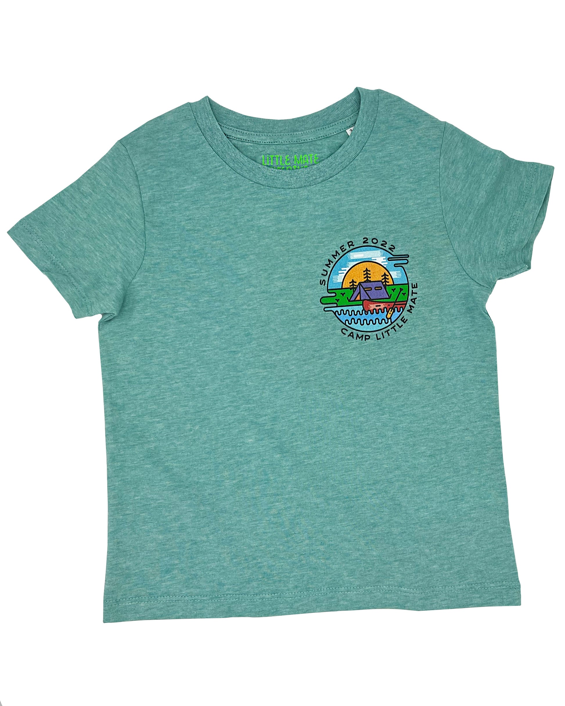 CAMP LITTLE MATE - Kids Short Sleeve T Shirt - Two Colours! - Little Mate Adventures