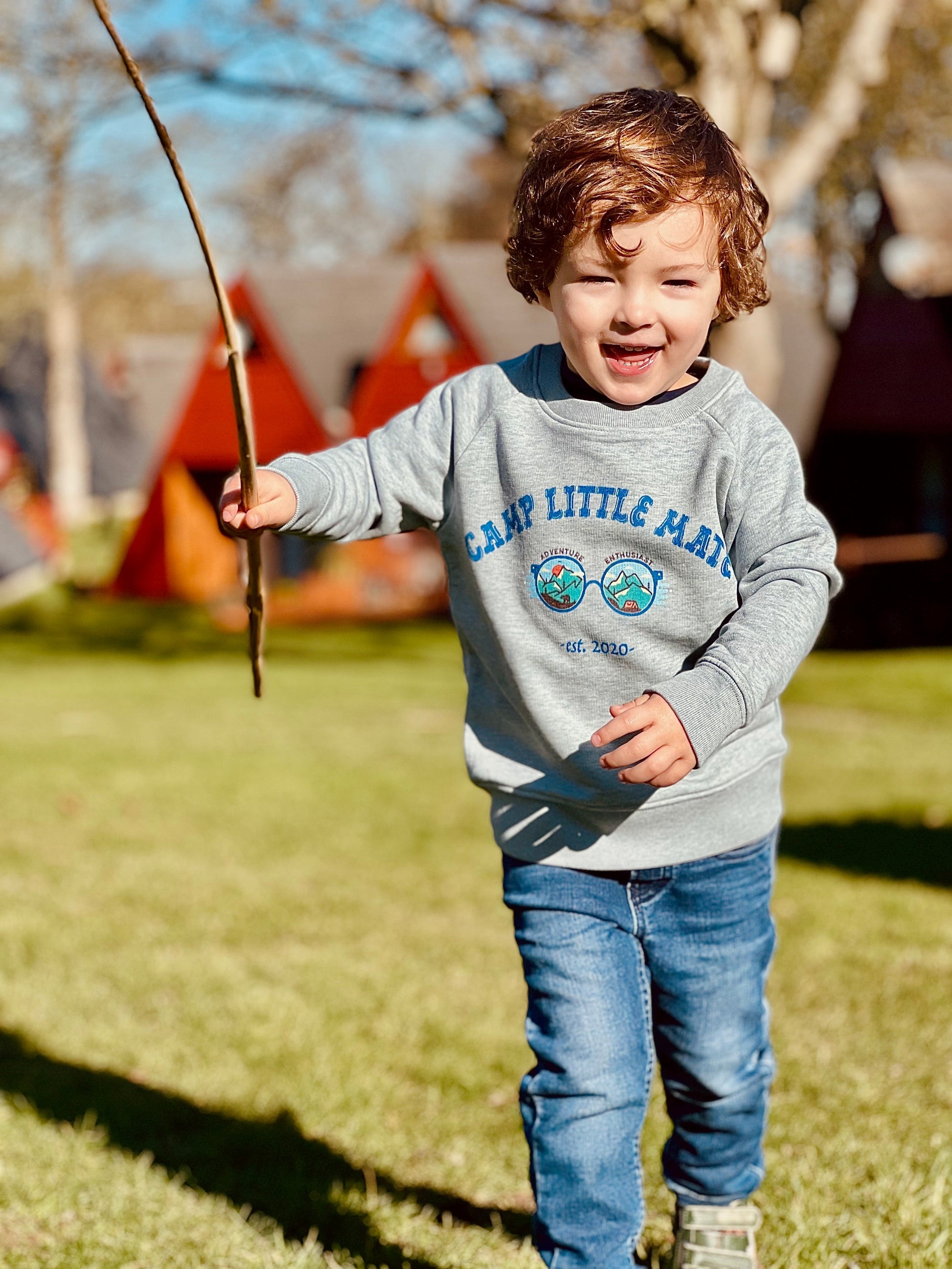 CAMP LITTLE MATE SUNNIES - Kids Long Sleeve Sweatshirt - Little Mate Adventures