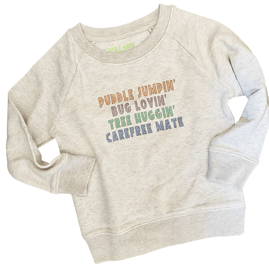 CAREFREE MATE - Toddler + Youth Sweatshirt - Little Mate Adventures