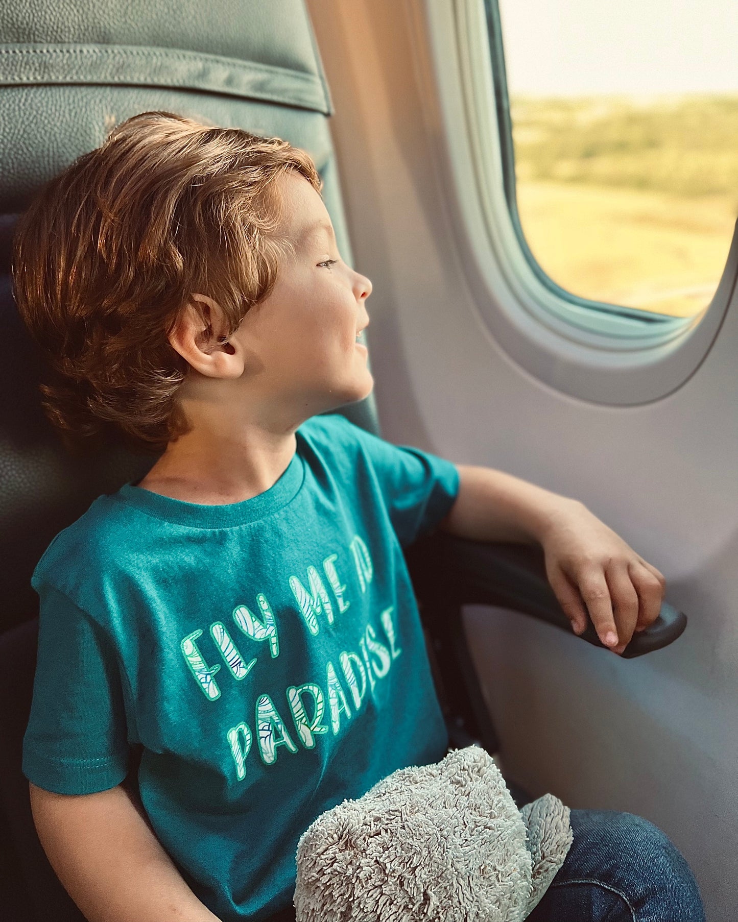 FLY ME TO PARADISE - Organic Cotton Kids Short Sleeve T Shirt - Little Mate Adventures