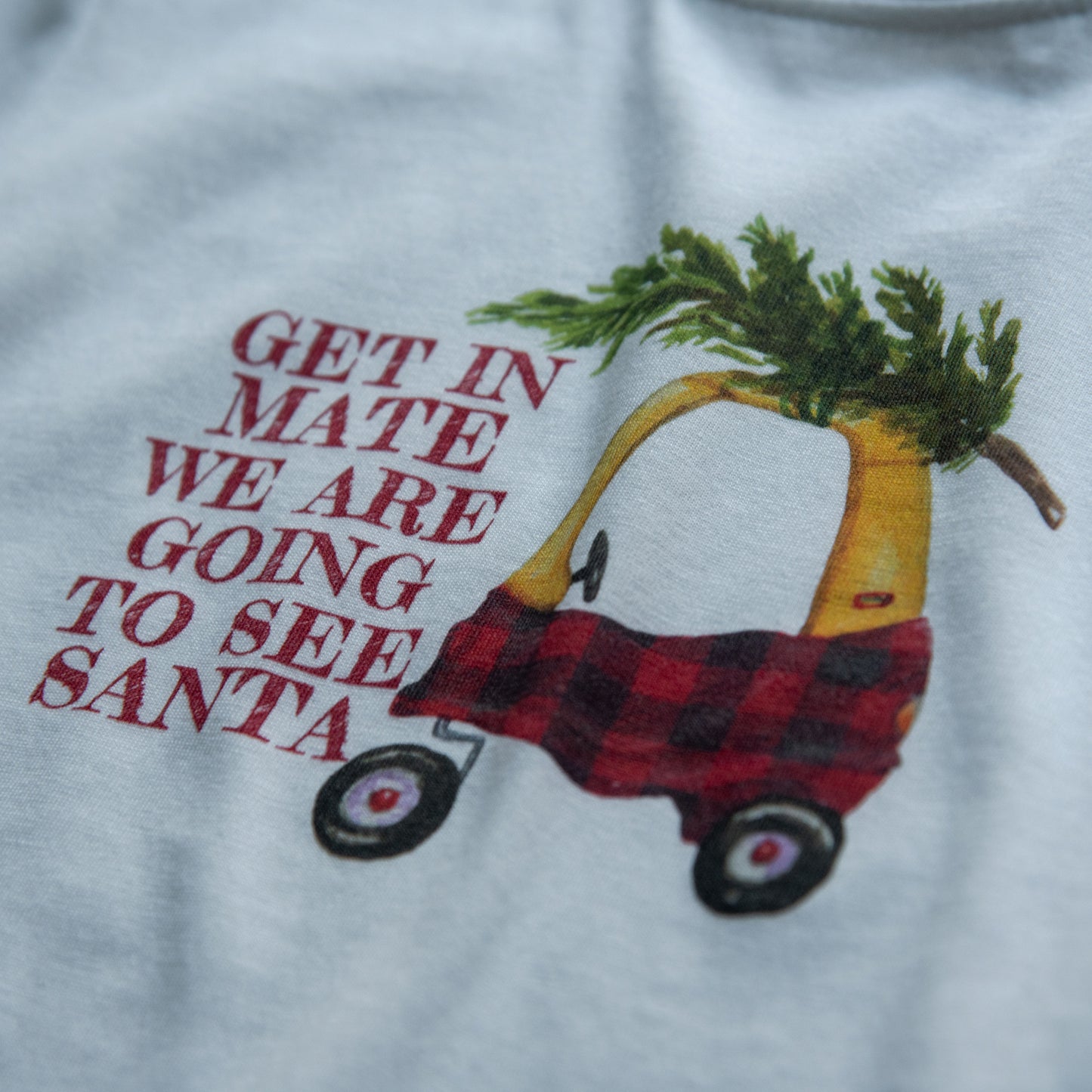 GET IN MATE WE ARE GOING TO SEE SANTA - Short Sleeve T Shirt - Little Mate Adventures