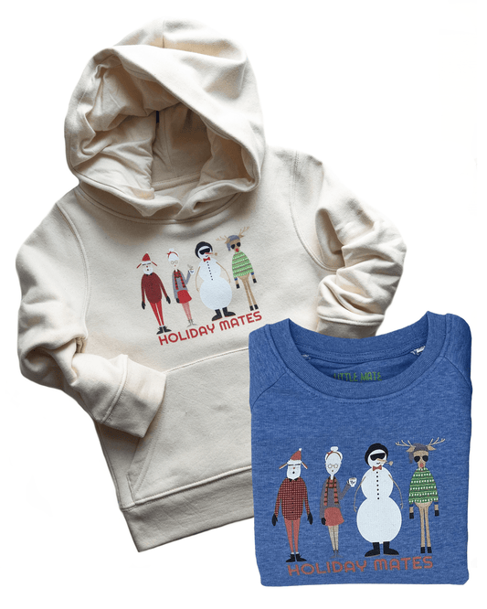 HOLIDAY MATES - Kids + Adult Sweatshirt Matching - two colours and styles - Little Mate Adventures