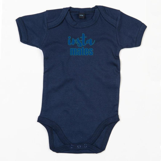 INSTA MATES - Envelope Neckline Short Sleeve Baby Bodysuit - Little Mate Adventures