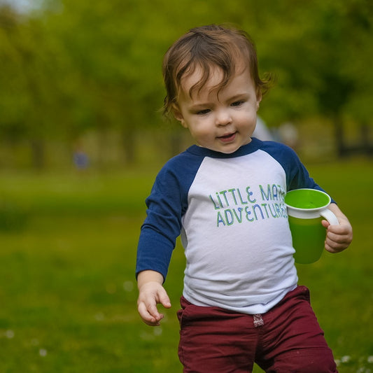 LITTLE MATE ADVENTURES LOGO TEE - 3/4 Baseball Sleeve Toddler Tee - Little Mate Adventures 