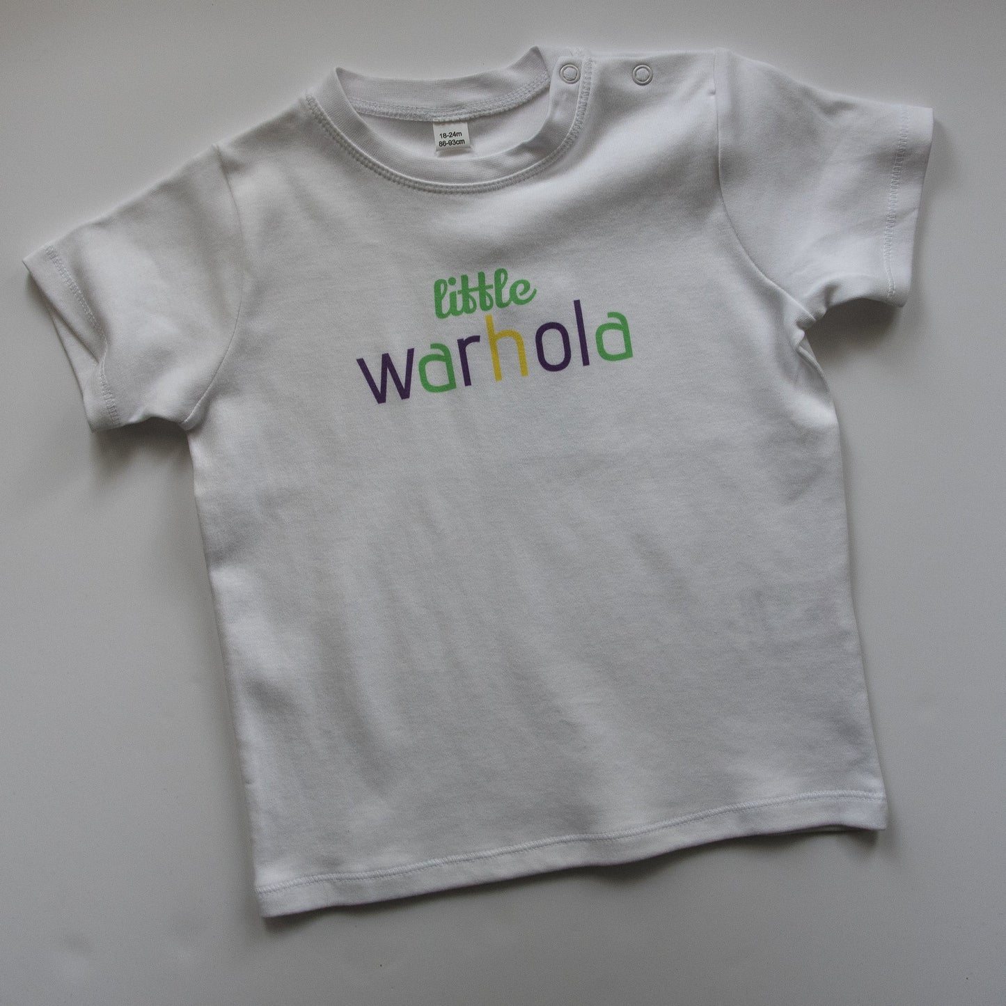 LITTLE WARHOLA GREEN - Short Sleeve Baby Tee - Little Mate Adventures 