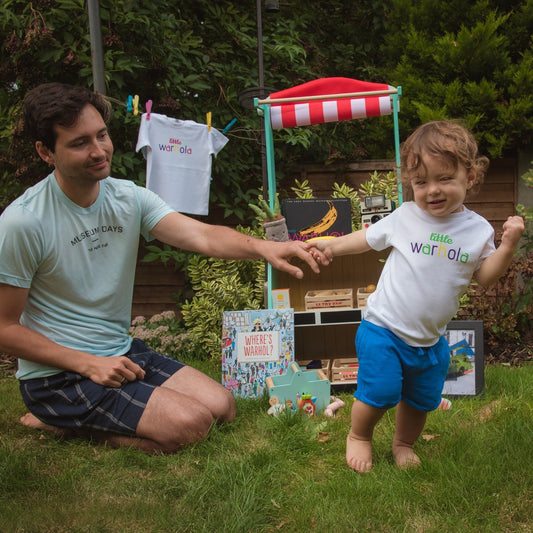 LITTLE WARHOLA GREEN - Short Sleeve Toddler T Shirt - Little Mate Adventures