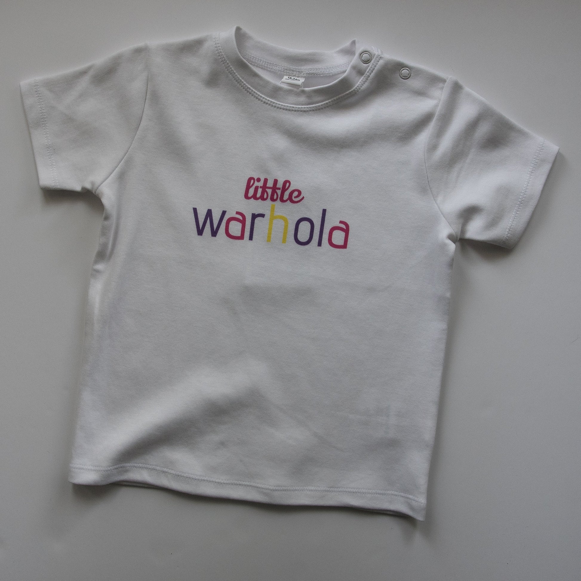 LITTLE WARHOLA PINK - Short Sleeve Baby Tee - Little Mate Adventures 