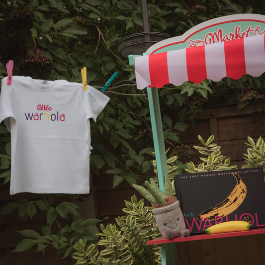 LITTLE WARHOLA PINK - Short Sleeve Baby Tee - Little Mate Adventures 