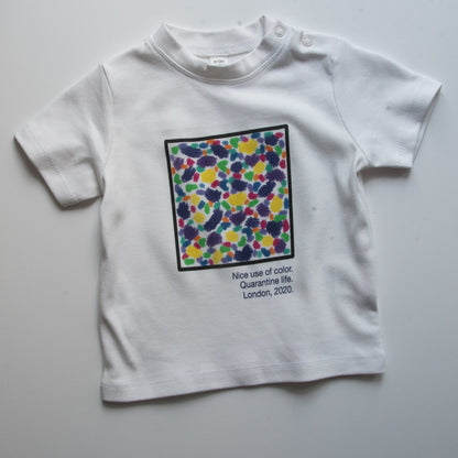 NICE USE OF COLOR - Short Sleeve Baby Tee - Little Mate Adventures 