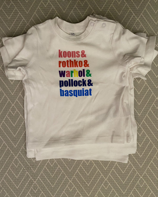 OOPSIES - MALE ARTIST MATES - Short Sleeve Baby T Shirt - Little Mate Adventures