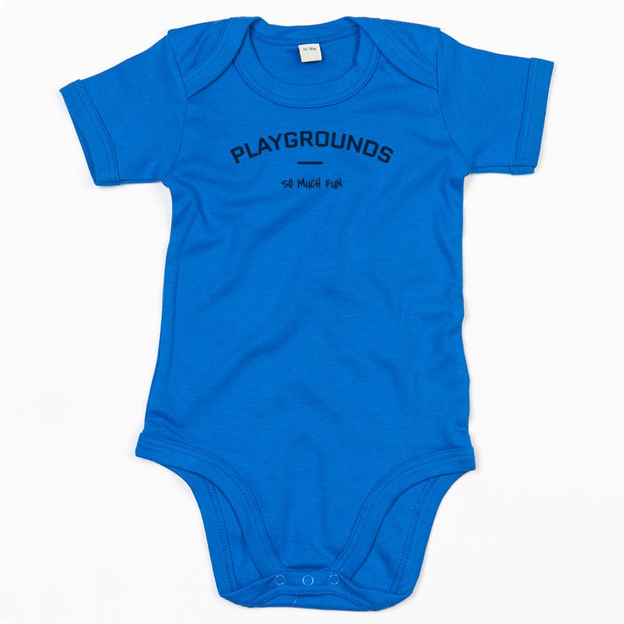 PLAYGROUNDS SO MUCH FUN - Short Sleeve Envelope Neckline Bodysuit - Little Mate Adventures