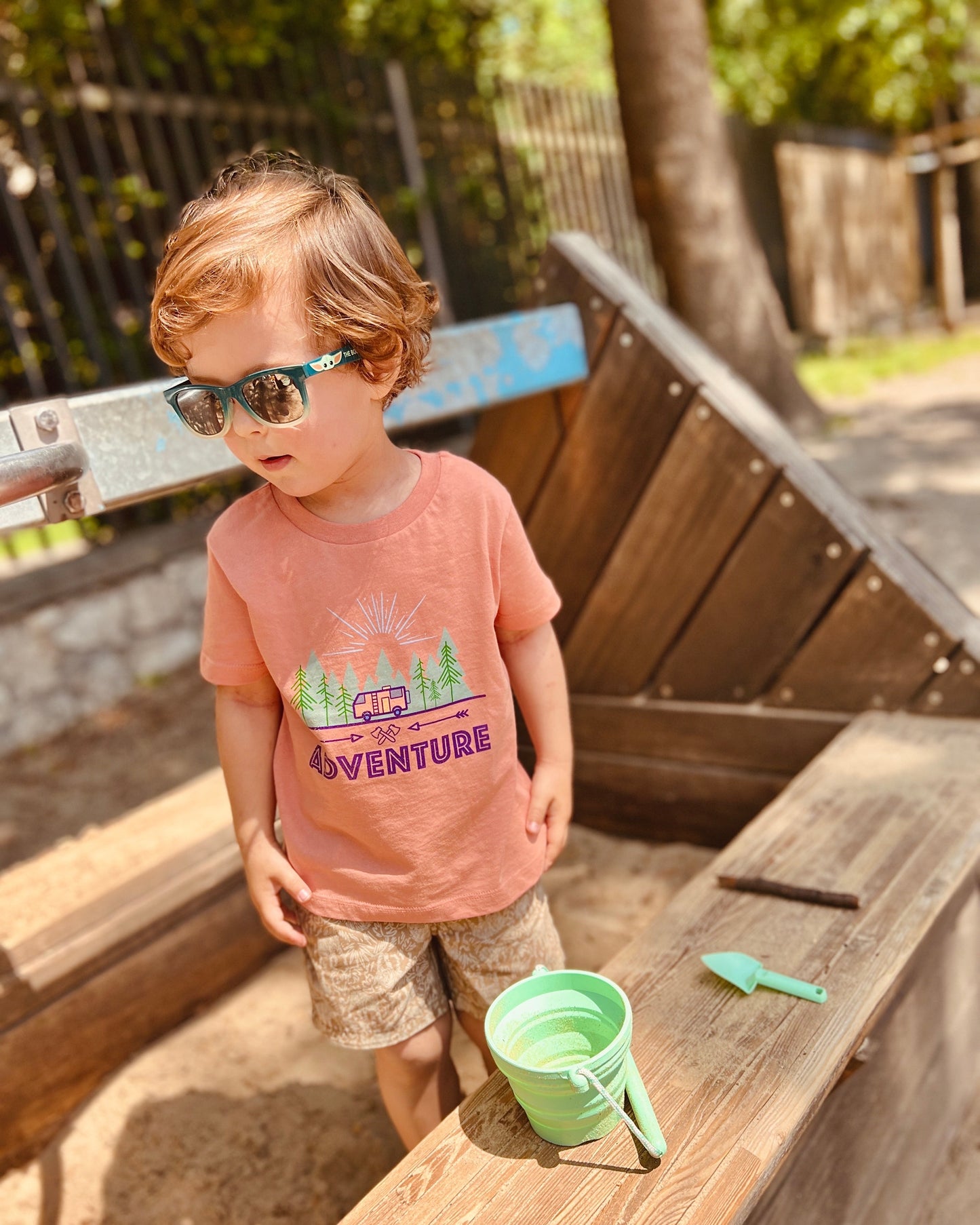 ROAD TRIPPIN ADVENTURE - Organic Kids T-Shirt - Little Mate Adventures