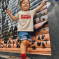 SPREAD LOVE - Kid's Organic Cotton Short Sleeve T-Shirt - Little Mate Adventures